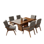 Comedor Modelo Austria 6 SIllas Gris