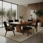 Comedor Modelo Austria 4 Sillas 1 Banca Negro