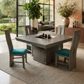 Comedor Modelo Viena 4 Sillas Color Gris