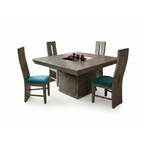 Comedor Modelo Viena 4 Sillas Color Gris