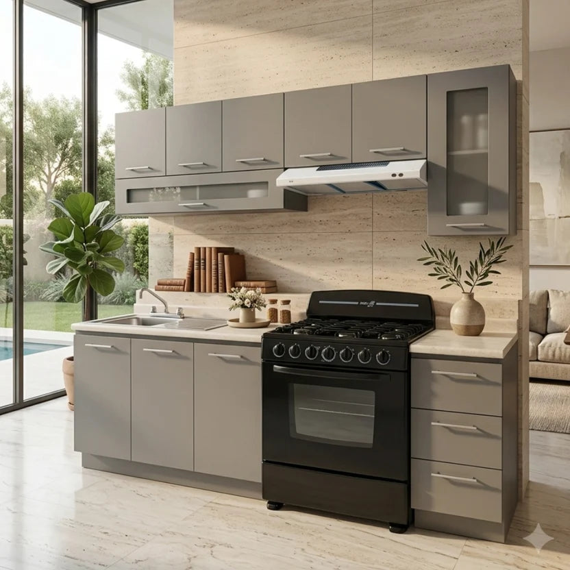 Cocina Modelo Romana Color Gris