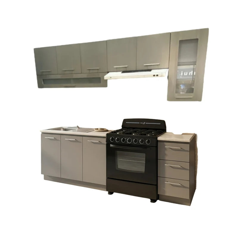 Cocina Modelo Romana Color Gris