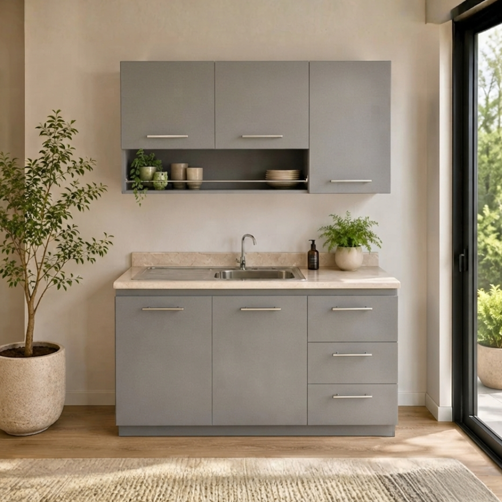 Cocina Modelo Bella Color Gris