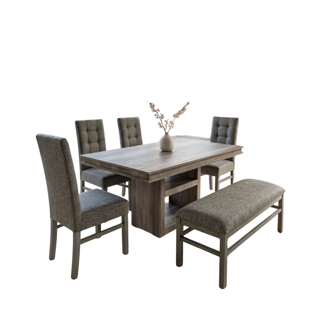 Comedor Modelo Bruselas 4 Sillas 1 Banca