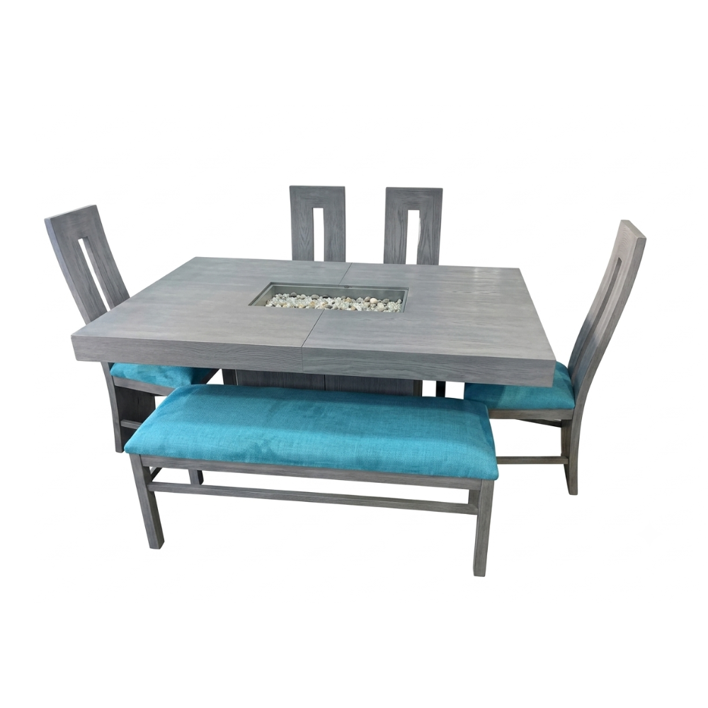 Comedor Modelo Viena 4 Sillas 1 Banca